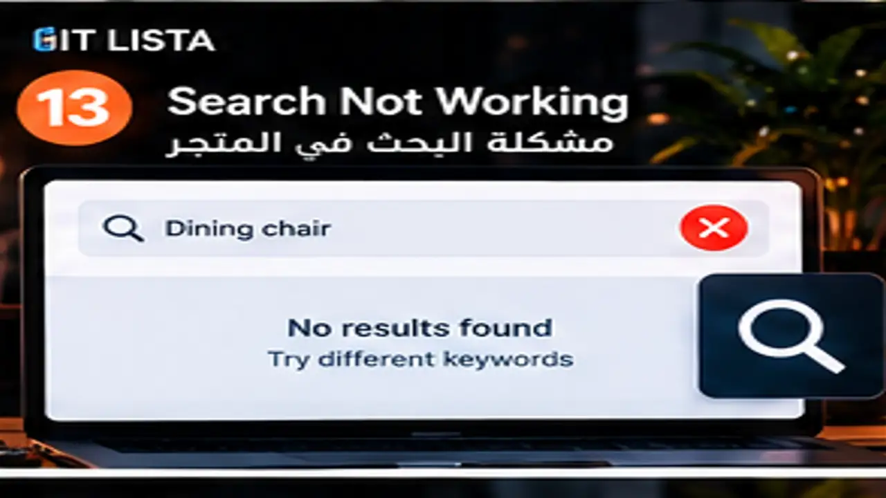 ecommerce search not working - IT LISTA