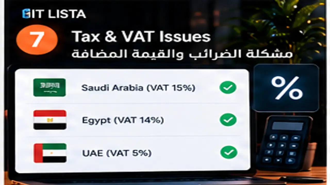 مشكلة الضريبة VAT في المتجر - IT LISTA