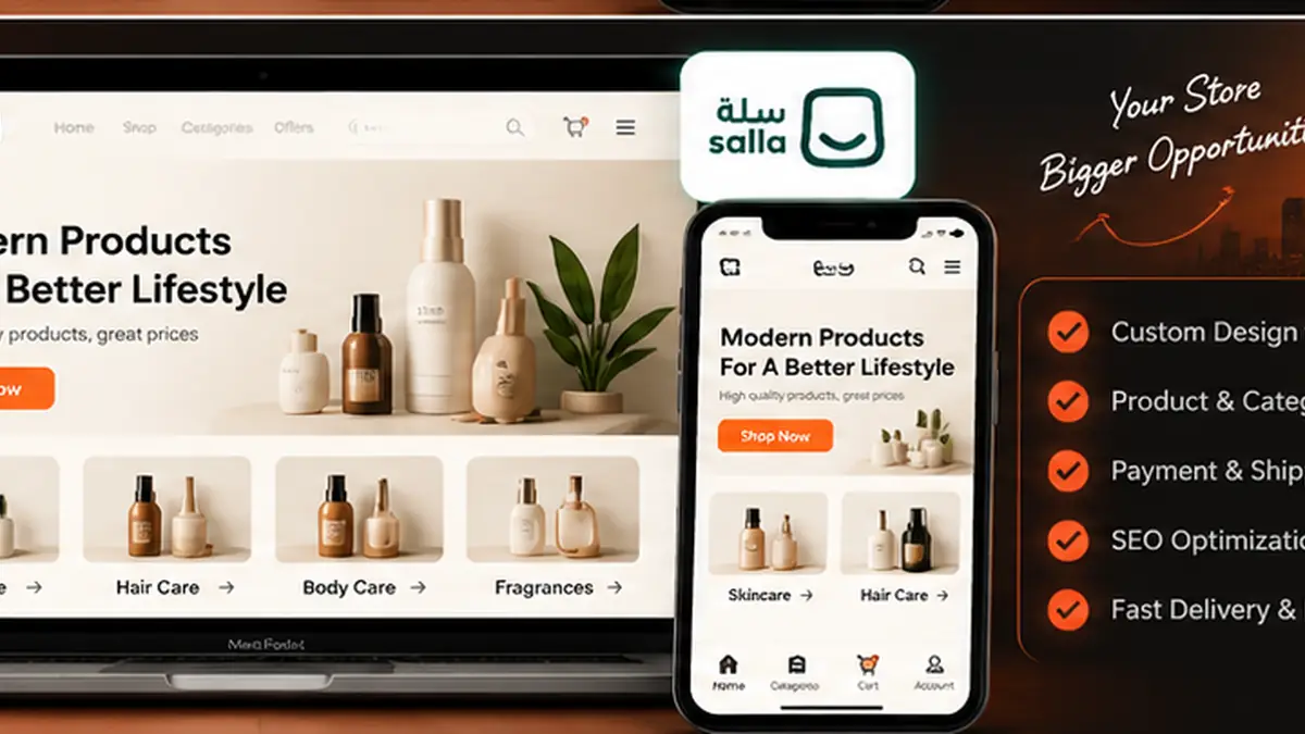 Ongoing Salla management SEO Merchant CRO and paid media
