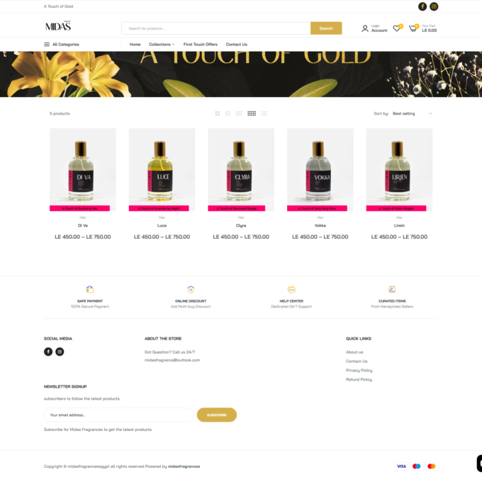 Midas Luxe Fragrances shopify Theme - Image 3