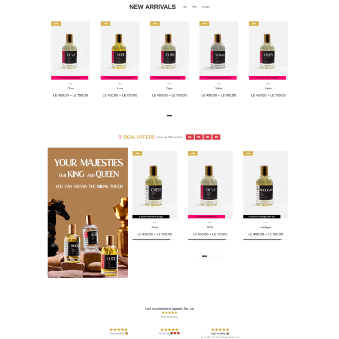 Midas Luxe Fragrances shopify Theme