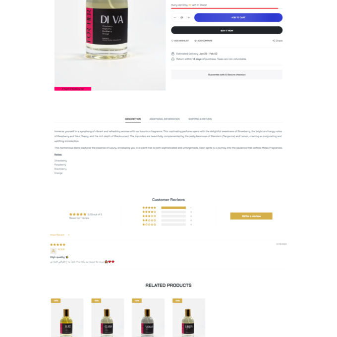 Midas Luxe Fragrances shopify Theme - Image 2