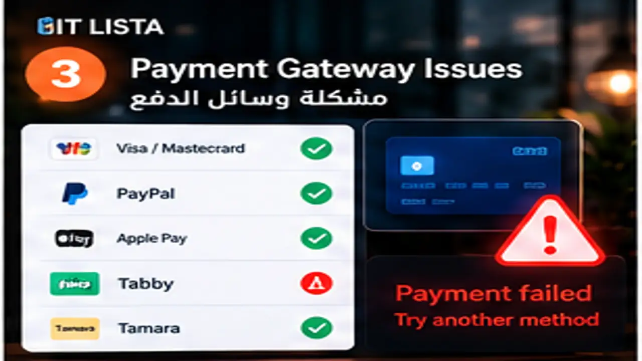 وسيلة الدفع لا تعمل | IT LISTA وسيلة الدفع لا تعمل - IT LISTA