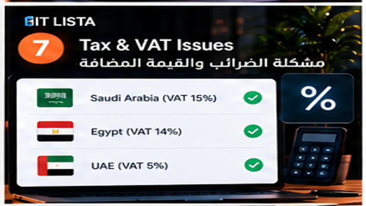 مشكلة الضريبة VAT في المتجر | IT LISTA مشكلة الضريبة VAT في المتجر - IT LISTA