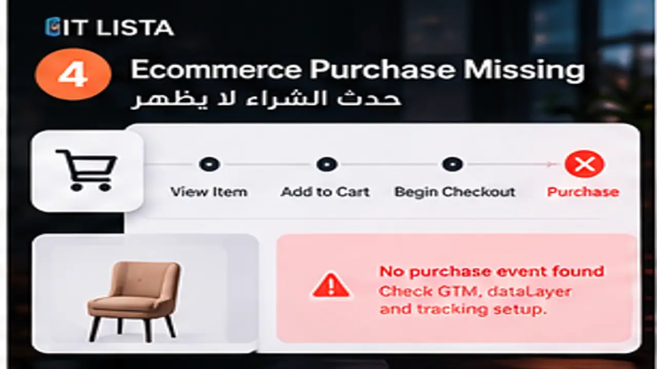 حدث Purchase لا يظهر GA4 - IT LISTA