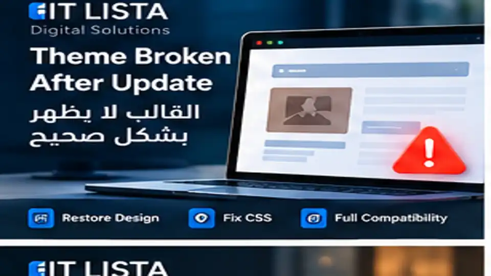 WordPress theme broken after update - IT LISTA