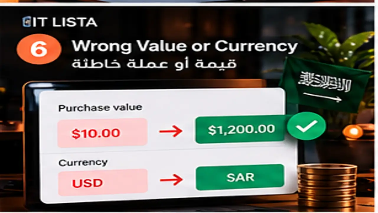 قيمة أو عملة غلط GA4 - IT LISTA